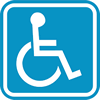 Disabled person sign